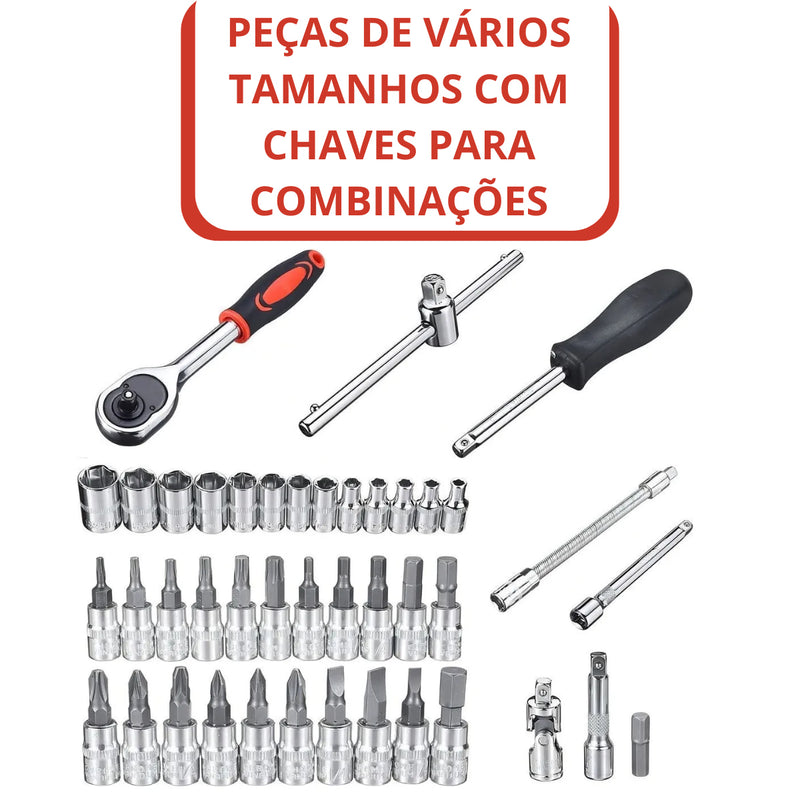 Jogo de Ferramentas com 46 Peças