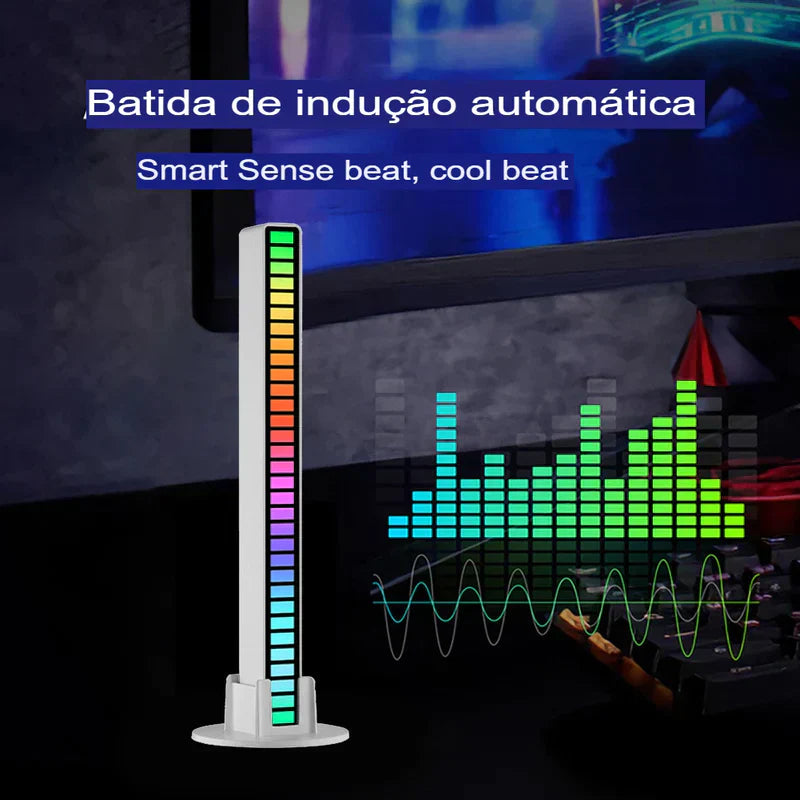 Barra Rítmica Led RGB Voice Control