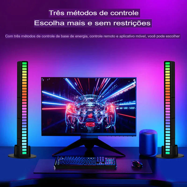 Barra Rítmica Led RGB Voice Control